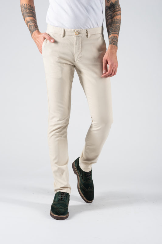 Кэжуал брюки бежевого цвета. Арт.:6-1234-2