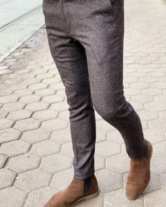 Мужские брюки серого цвета. Арт.:6-1310-3