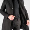 Зимнее мужское пальто черного цвета. Арт.:1-1309-10