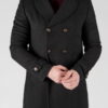 Мужское зимнее двубортное пальто. Арт.:1-1303-10