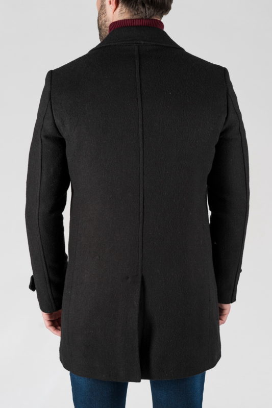 Мужское зимнее двубортное пальто. Арт.:1-1303-10