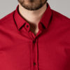 Мужская красная рубашка. Арт.:5-1446-8