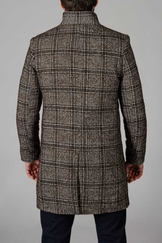 Стильное пальто коричневого цвета. Арт.:1-1401-2