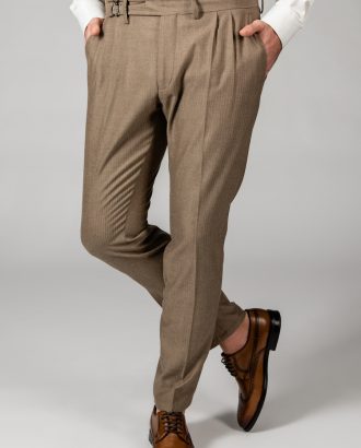Мужские брюки с защипами. Арт.:6-1434-3