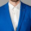 Кэжуал пиджак ярко-синего цвета. Арт.:2-1411-2