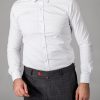 Белая мужская рубашка с принтом. Арт.:5-1448-8