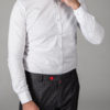 Белая мужская рубашка с принтом. Арт.:5-1448-8