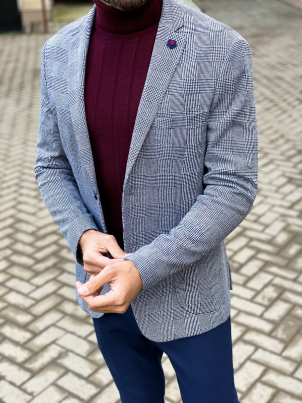 Мужской пиджак стиле кэжуал. Арт.:2-1455-2