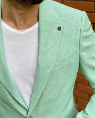 Зеленый мужской пиджак. Арт.:2-1525-5