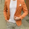 Оранжевый мужской пиджак. Арт.:2-1527-5