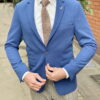 Приталенный пиджак синего цвета. Арт.:2-1521-2