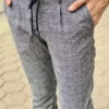 Мужские клетчатые зауженные брюки. Арт.:2-1629-2