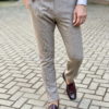 Зауженные брюки бежевого цвета. Арт.:6-1650-3