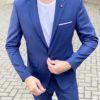 Мужской костюм-тройка синего цвета. Арт.:4-1638-3