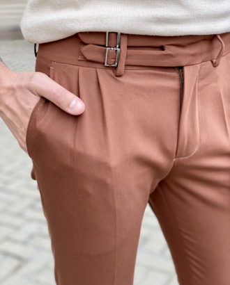 Стильные брюки терракотового цвета. Арт.:6-1660-3