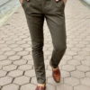 Зеленые мужские брюки чинос. Арт.:6-1669-2