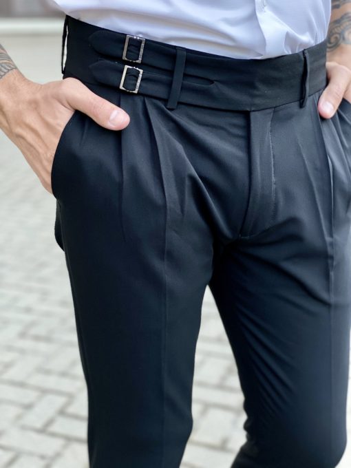 Стильные брюки черного цвета. Арт.:6-1709-3