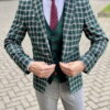 Мужской пиджак зеленого цвета. Арт.:2-1804-2