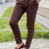 Коричневые мужские брюки. Арт.:6-1819-3