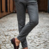 Укороченный стильные брюки горчичного цвета. Арт.:6-1784-3