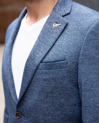 Синий мужской пиджак. Арт.:2-1774-2