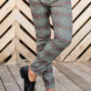 Укороченный стильные брюки горчичного цвета. Арт.:6-1784-3