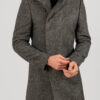 Мужское пальто серо-коричневого цвета. Арт.:1-1837-2
