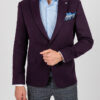 Приталенный фиолетовый пиджак из эластичной ткани. Арт.:2-1863-8