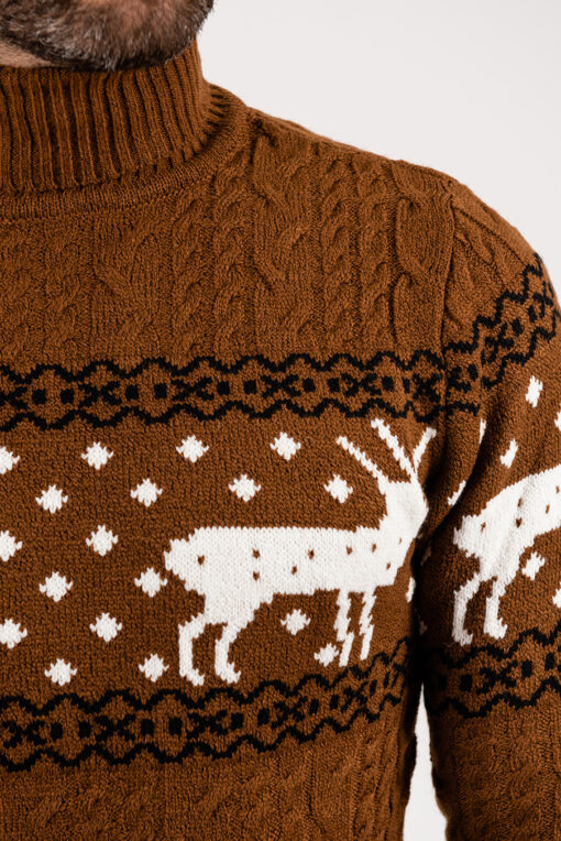 Стильный свитер с оленями. Арт.:8-1931