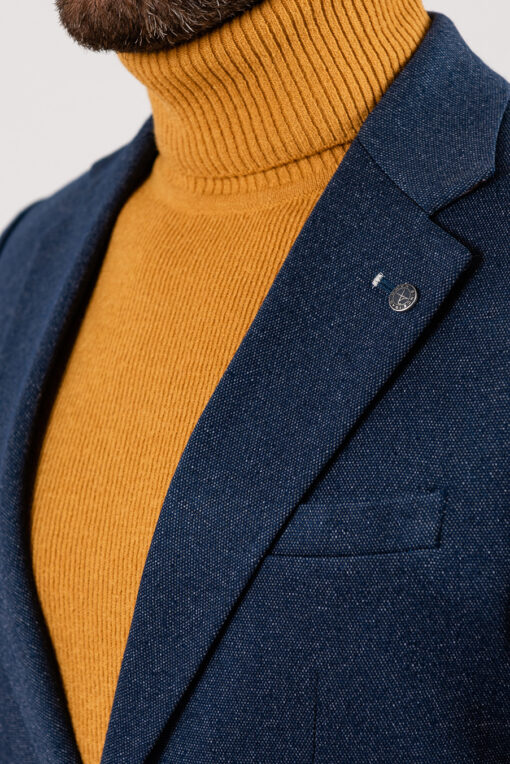 Мужской кэжуал пиджак синего цвета. Арт.:2-1935-5
