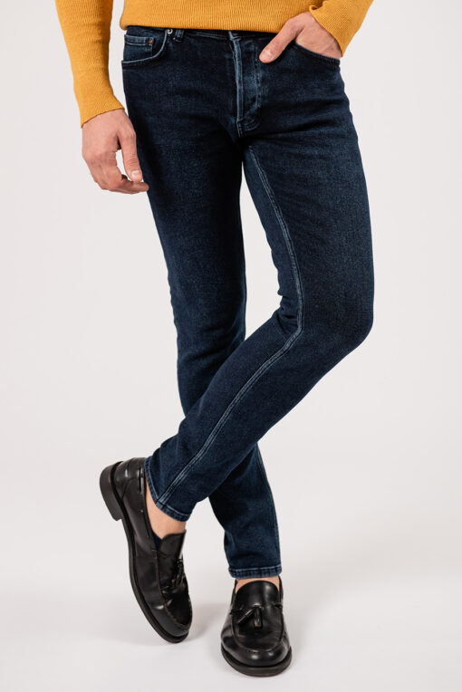 Тёмно-синие мужские джинсы. Арт.:7-1937