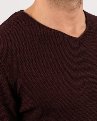 Мужской бордовый пуловер.Арт.:8-1952