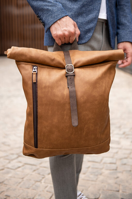 Кэжуал рюкзак коричневого цвета. Арт.:20-006