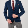 Синий мужской приталенный пиджак. Арт.:2-2130-1