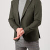 Мужской приталенный пиджак зелёного цвета. Арт.:2-2133-8