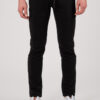 Мужские чёрные casual-брюки на шнурке. Арт.:6-2150-2