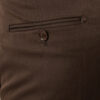 Коричневые укороченные брюки зауженного кроя. Арт.:6-2153-3