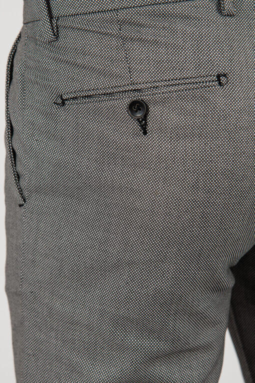 Серые мужские брюки зауженного кроя на шнурке. Арт.:6-2161-2