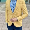 Приталенный мужской пиджак желтого цвета. Арт.: 2-2233-5