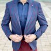 Мужской пиджак бордового цвета. Арт.: 2-2031-2