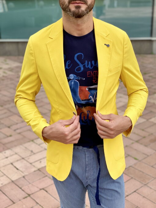 Стильный пиджак желтого цвета. Арт.:2371