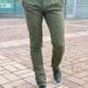 Мужские зеленые брюки в клетку. Арт.: 2066