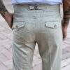 Серые укороченные брюки с защипами. Арт.: 2470