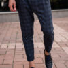 Синие мужские укороченные брюки. Арт.: 2540