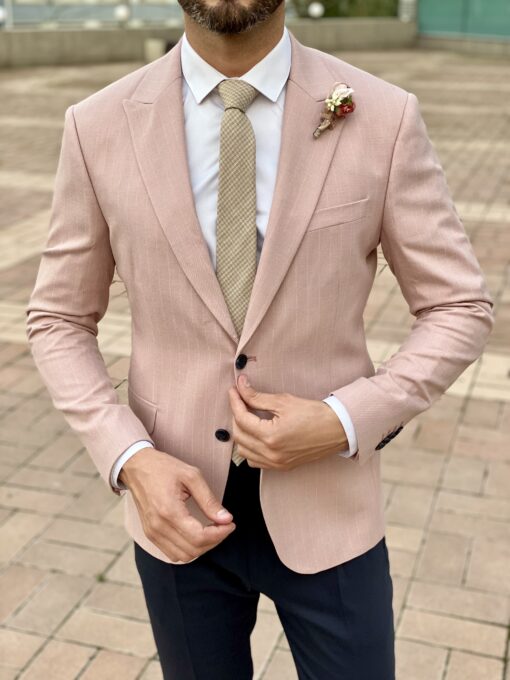 Полосатый розовый пиджак. Арт.: 2607