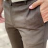 Зауженные коричневые брюки. Арт.: 2661