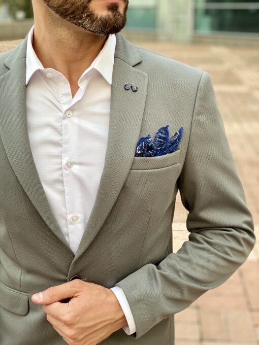 Серый приталенный пиджак. Арт.: 2606
