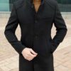 Черное мужское пальто. Арт.:2588