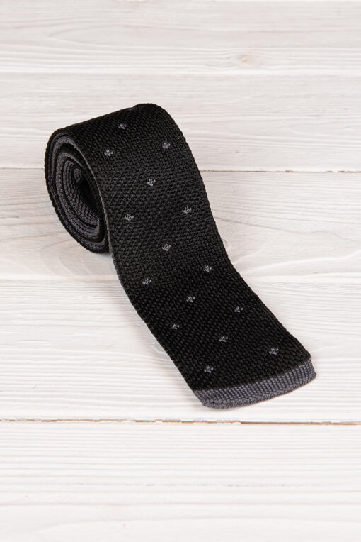Черный галстук с принтом.Арт.:3099