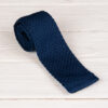 Синий вязаный галстук.Арт.:3094